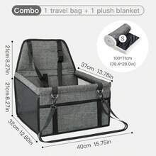 Foldable Pet Car Booster Seat - Breathable & Easy To Clean, Spacious Design For Cats & Dogs | Fits Front & Rear Seats, Easy Assembly | Pet Car Seat, Car Seat Cover, Dog Car Seat Cover - Multicolor - View 18