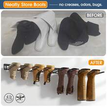 1pc Wall Mounted Boots/Shoes Rack, Suitable For Tall Boots And Cowboy Boots