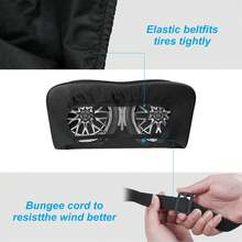 Fundas para neumáticos Aumotop RV, funda doble para neumáticos de 27" a 30" de diámetro, impermeables, anti-UV, color negro. Accesorios para autocaravanas, camiones y remolques. - Negro - Ver 5