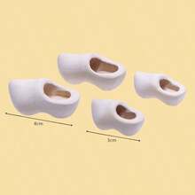 Handmade Miniature Wooden Shoes, Natural Wood Material, Multi-Size, Creative Choice For Handicraft Lovers And Miniature Model Enthusiasts, Home Decor Accessories - Log - View 9