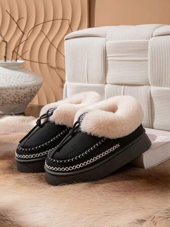 New Outdoor Snow Boots, Comfortable Indoor Slippers, Warm Beach Boots With Soft Thermal Lined, Suitable For Beach, Party, Vacation, Winter
