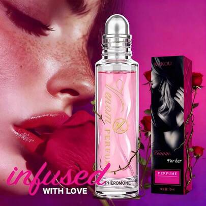 Perfume de mujer hombre con feromonas de rosa fresca , fragancia de 12 horas de duración, adecuado para citas y uso diario, sensación de lujo de nicho, paquete portátil de 30 ml, concentración de fragancia 10-20%, sin formaldehído, muy adecuado para cumpleaños y regalos de San Valentín.