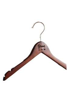 Custom Wedding Dress Hanger Personalized Wedding Hanger Personalized Wedding Hanger Carving Name And Date Bride Shower Gift - Multicolor - View 11
