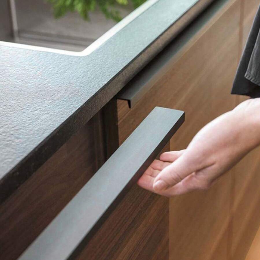 1Pc Non-Punch Furniture Handle Cabinet Handles Hidden Handles For Cabinets And Drawers Pulls Cupboard Furniture Hardware