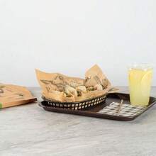 - Papel de lujo  Base de 12 pulgadas, 200 papeles de envoltura de sndwich de tradicin mexicana, sin PFAS aadido, a prueba de grasa, papel kraft para cesta de alimentos, microondas, - 200 - Ver 7