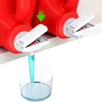 1个洗衣液分配器出液口按压式配件 - 轻松按压式配件，专为家庭和露营设计，无需用电即可轻松安装，是洗衣房的理想礼物，也是家居清洁工具、便携式收纳用品、耐用结构、液体皂容器和家居整理用品。