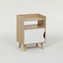 KIWI White, Black Or Natural Wood Bedside Table In Nordic Style With Drawer, Door Or Shelves, Side Table For Bedroom Or Living Room, Modern And Compact Nightstand For Home - 門架 40x30x55 厘米 - 查看 8