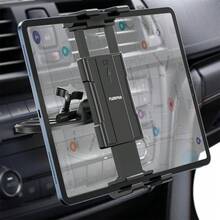 PLDHPRO Universal Car CD Slot Mount, Adjustable & Rotatable Holder For 5-13 Inch Tablets And Phones, IPad,Galaxy Tabs, Smartphones