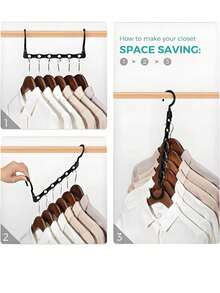 [Delivery Within 2-7 Days In The United States]10-Piece Set, Black Multi-Purpose Clothes Hooks With Reinforced Plastic Anti-Slip Design. Versatile Hanging Solution For Closets, Balconies, And Bathrooms. Sleek Black Finish Complements Any Home Decor While Resisting Dirt. Constructed From Thick, High-Strength Plastic For Exceptional Durability And Flexibility. Anti-Slip Coating Ensures Secure Holding Of Garments. Compatible With Hangers Of Varying Thicknesses To Maximize Space And Storage Efficiency. Ideal For: Practical For Organizing Clothes In Wardrobes, Drying Small Items On Balconies, Or Hanging Towels In Bathrooms. An Ideal Gift For Occasions Like Housewarmings Or New Year Celebrations-It Solves Storage Challenges While Conveying Thoughtful Convenience. A Cost-Effective Choice For Enhancing Home Organization. - Nhiều màu - Xem 6