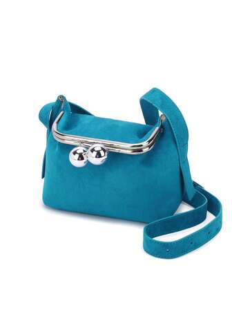 Korean Style New Women's Bag, Ashige Same Style Bag, Sky Blue Frame Bag, High-End Niche Korean Shoulder Bag, Versatile Crossbody Bag, Fashionable Commuter Square Bag