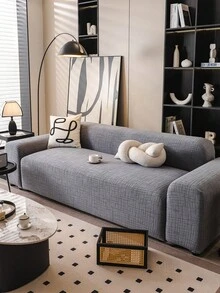 1PC Simple Slouchy Sofa Cover-ElasticFull Coverage,Stretchable & Non-SlipSofa Protector, Fits 1-4 Seater Couches Machine Washable.Al-Season UniversalUse,Pet-Friendly & Stain- Resistant Sofa Slipcover - Grey - View 11