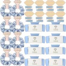 Bridesmaid Scrunchies Proposal Gifts 41 Inch Square Set Of 8 Bachelorette Hair Claw Clips Ideas Bridal Shower Wedding Party Favors (24pcs Dusty Blue)Valentine's Day JOW5 - 32件裝 灰藍色 - 查看 8