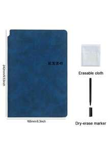 1 Stück/2 Stücke/3 Stücke A5 wiederverwendbares Whiteboard Notizbuch aus Leder, inklusive Whiteboard Stift, Löschstoff, Wochenplaner, tragbar und stilvolle Büronotizhefte