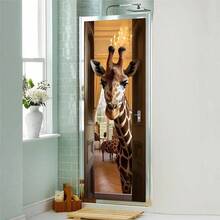 Stairs Art Door Sticker Bedroom Livingroom Bathroom, 2PCS Wall Decal Self - Adhesive Waterproof Removable Door Murals Wallpaper Home Decoration SP - F202 - Sp-f24141 + 30,3"x78,7" - Xem 4