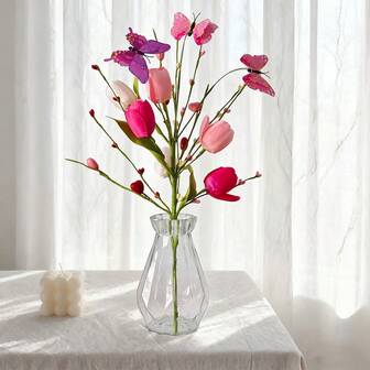 Valentine's Day Decorations 1/3 PiecesValentine's Day Flowers Berry Inserts Valentine's Day Selection Tulips Berry Valentine's Day Wedding Party Centerpieces