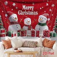 1pc Of Oversized Christmas Snowman Patterned Printed Tapestry, Large-Sized Decorative Hanging Cloth, Home Decoration, Holiday Gift Party Decoration, Live Broadcast Background Cloth, Living Room Hotel Use With Installation Bag