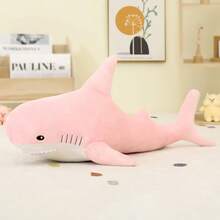 Adorable Pink Shark Plush Toy - Soft Stuffed Animal With Adorable Design, Perfect For Couch Decor & Birthday Gifts For Girls, 0+Year Old Girl Toys Stuffed Animal Weighted Stuffed Animals Plushies - 粉色 - 查看 8