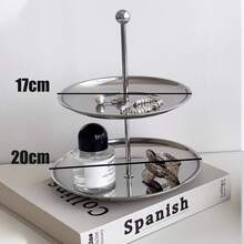 304 Stainless Steel Polished Jewelry Tray, Multi-Layer Jewelry Tray Suitable For Rings, Earrings, Watches - Multifunctional Round Multi-Layer Storage Tray, Suitable For Jewelry Tray, Jewelry Stand - Durable Multifunctional Storage Box, Accessory Box - Multicolor - View 11