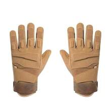 1 Pair Of Gloves Men's Tactical Special Forces Black Hawk Autumn And Winter Thin Suede Warm Sports Fitness Non-Slip Durable Motorcycle Outdoor Sports Full-Finger Tactical Gloves Bicycle Non-Slip Half-Finger Gloves