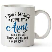 [Ceramic Funny] 1pc Ceramic Coffee Cup Funny Letter Print, Reusable Insulated Mug For Adults Hand Wash Only, Perfect For Halloween & Christmas Gift For Brother And Sister And Uncle And Aunt - Multicolor - View 18