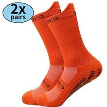 2双篮球训练袜，吸湿排汗中筒袜 - 彩色 - 查看 10