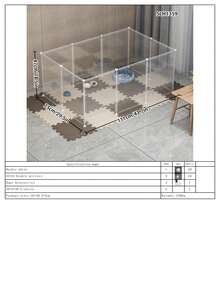 DIY铁丝宠物围栏，高度可调，可自由组合为猫、狗、仓鼠或兔子笼