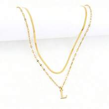 All Women's Necklace With Sweet Elegant Letter Pendant