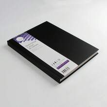 Sketchbook Soft White Paper 65lb 100g Black Hardcover 110 Sheets 8.5 X 11 Inches - 1 - View 2