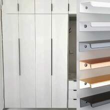 1Pc Non-Punch Furniture Handle Cabinet Handles Hidden Handles For Cabinets And Drawers Pulls Cupboard Furniture Hardware