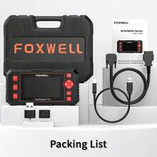 Foxwell NT604 Elite 4系统 OBD2 扫描仪汽车诊断扫描工具，发动机、ABS、SRS 变速箱故障代码读取器，支持 OBD2、EOBD、JOBD CAN 协议，适用于 1996 年及之后生产的车辆，终身免费更新，是送给机械师和男孩的最佳礼物。 - 黑色 - 查看 10