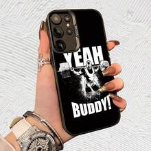 Yeah Buddy! levantamiento de pesas Impresión UV para iPhone 11/12/13/14/15/16 Plus/17 Pro Max (Regalos de Navidad seleccionados, regalos por el Día Nacional, regalos por el Día de la Independencia, regalos de San Valentín, regalos de cumpleaños, - Negro transparente - Ver 1