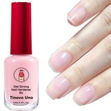 Tinovo Uno Powerful Nail Hardener, An Alcohol-Free Keratin Formula That Dries Naturally, Providing Long-Lasting Protection Against Breakage And Chipping, Suitable For Soft And Thin Nails, Natural Pink Nail Polish, Smooth Application, An Essential For Nail Care, Nail Polish, Stylish Bottle Design - Pink - View 2