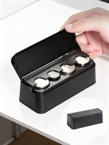 kumim 1pc Car Coin Storage Box, Car Coin Clip, Mixed Coin Bank, Multifunctional Adhesive Coin Holder For Car Car Storage Net Bag Car Items Car Storage Travel Essential1For Women Storage Organizer Travel Essentials Back To School Dormitory Storage Fall Decor - Multicolor - View 5