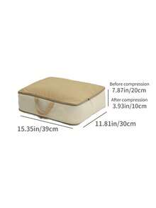 1pc/Quilt Storage Bag/Moving Packing Down Silk Comforter/Organization Compression Waterproof & Moisture-Proof Down Jacket Storage Bag/Clothing Storage Bag, Large Capacity, Compression Bag, Zipper Design, Wardrobe Storage - Multicolor - View 13