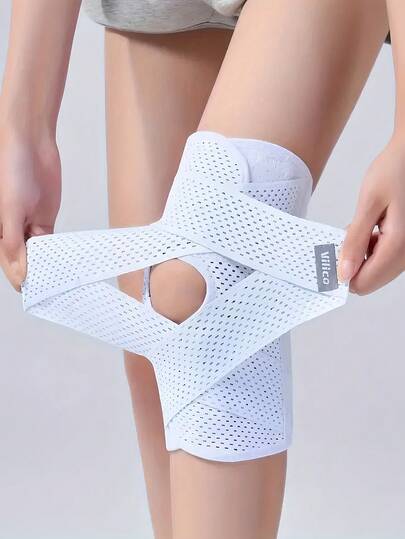 Kompressions-elastisk knähylsa, pådragbar design, andningsbart polyester- och spandexmaterial, lämplig för utomhusaktiviteter, fitness och träning - Modern minimalistisk, unisex, perfekt present