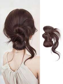 Y2K 女士高温纤维发髻盘发造型 - 牢固防滑发圈，适合所有浅米色调，多功能，休闲和正式场合皆宜，冬季发饰时尚爪夹优雅发夹休闲发爪美发发夹 - 彩色 - 查看 7