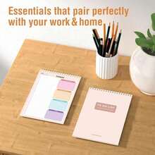 Forvencer To Do List Notepad (65 X98), To Do List Notebook For Work, Undated Daily Planner Organizer For Tasks Checklist &Amp; Goal Planning, To Do List Perfect For Office, School, Cute - ColorD - 查看 6