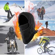 Pasamontañas Bufanda Gorro Termico Balaclava Ciclismo Resistente al Viento, Máscara de esquí con Capucha, Calentador de Cuello para Clima frío, Sombrero de Invierno - Verde - Ver 10