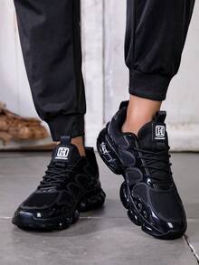 Plus Size Unisex Rotary Button Safety Shoes, Comfortable And Protective Work Shoes, Anti-Smash Anti-Puncture, Lightweight And Breathable, Industrial Labor Protection Footwear For Men And Women - Black - View 7