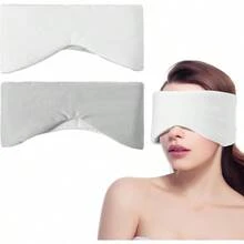 Antifaz para Dormir Suave y Cómoda Disponible a Doble Cara Cubre Ojos para Dormir con Cierre Autoadherible Eye Mask Sleep para Siestas Viaje Avión Oficina Relajación y Meditación Gris - DosLadosgris - Ver 1