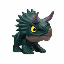 Mattel Mighty Little Biters Dinosaur Toy With Bite Action, Eye Change, Collectible Dinosaur Action Figure, Gifts 3 4 5 6 7 8 Year Old Boys And Girls, Easter Egg Stuffer, Gifts For Christmas, Birthday, Thanksgiving - Triceratops - View 9