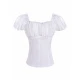White Off-shoulder Women's Blouse