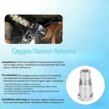 Oxygen Sensor Filter Adapter - New Stainless Steel Extension Pipe Fitting - Car Extension Screw (2 Pcs) - 2個 - 查看 7