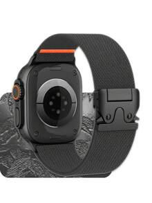 适用于 的一体式尼龙弹性表带 - 可调节降落伞扣，快速释放单环表带 - 适合 38 毫米 40 毫米 41 毫米 42 毫米 44 毫米 45 毫米 46 毫米 49 毫米（10/9/8/7/6/5/4/3/SE/Ultra 系列）- 男女通用运动表带 - 42毫米(3系)/44毫米/45毫米/46毫米/49毫米 - 查看 16