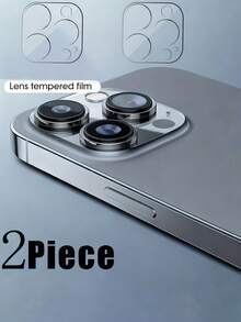 2片装相机镜头钢化玻璃保护膜，9H硬度防刮镜头膜，兼容 17、17 Pro、17 Pro Max、17 Air、16 Pro Max、15 Plus、15、14、13、12、11等型号 - 無色 - 查看 16