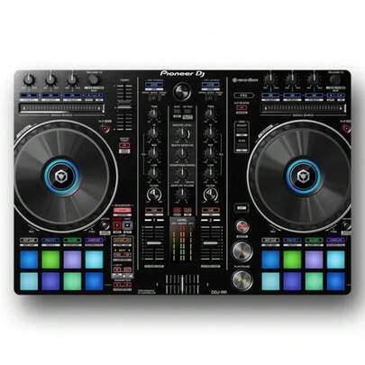 Pintura de pared de hierro (Material: Hierro) Este es el elemento decorativo que se cuelga en la pared. Controlador DJ Pioneer DDJ-SR2 Interfaz DJ Mezclador Complemento Lámina de metal 20X30cm