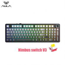 F99 PRO Custom Mechanical Gaming Keyboard Tri-Mode Wireless Hot-Swappable Gasket Mount Structure Pre-Lubed Linear Switches RGB Backlighting PC Peripheral - 彩色 - 查看 13