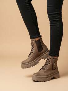botin casual, botin de moda y comodos - topo - Ver 5