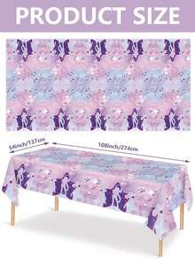 韩流主题派对餐具套装，动漫生日派对装饰，包含纸盘、纸杯、餐巾纸、刀叉、盘子和勺子，女团主题餐具套装，一次性塑料道具，适合新年派对庆祝、情人节惊喜装饰 - 彩色 - 查看 3