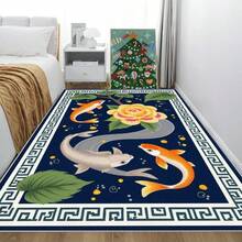 1PC Chinese Style Area Rug, Lightweight Washable Easy-To-Care Summer And Autumn Floor Mat, Suitable For Living Room, Bedroom, Dining Room, Bathroom, Balcony, Room Accessones - Nhiều màu - Xem 6